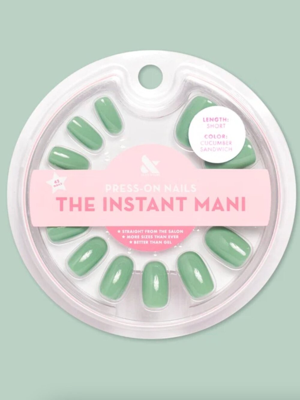 Olive and June Cucumber Sandwich Glue Press-Ons